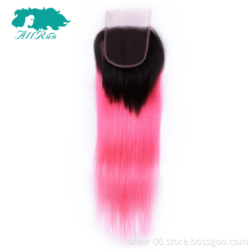 Pink Color Human Hair Bundles, Remy Hair Pink Color